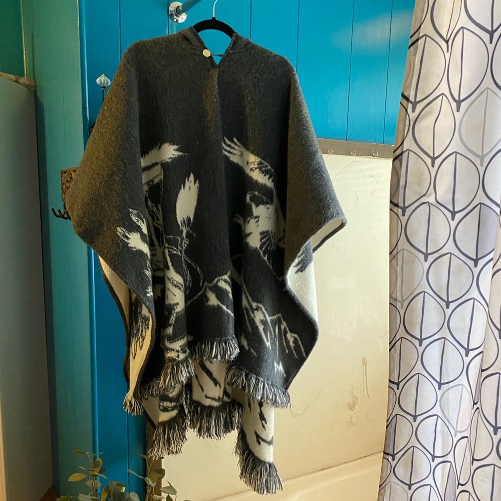 Handmade Poncho With Hood